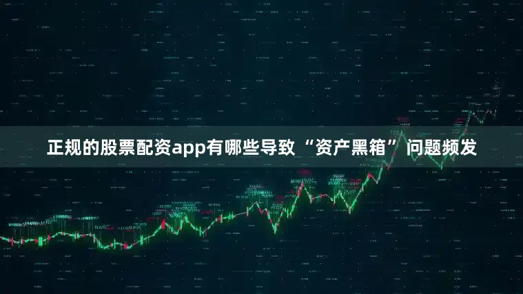 正规的股票配资app有哪些导致 “资产黑箱” 问题频发